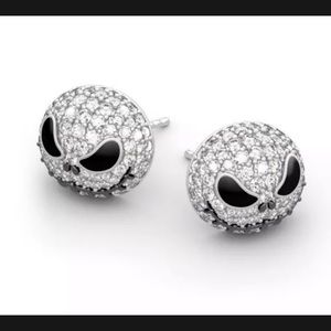 Jack Skellington Nightmare Before Christmas Crystal Earrings